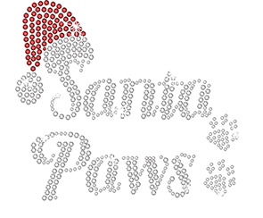 Santa Paws premium rhinestones Pet Couture Christmas Collection. T-Shirt & Hoodie. Colors: red, white & black